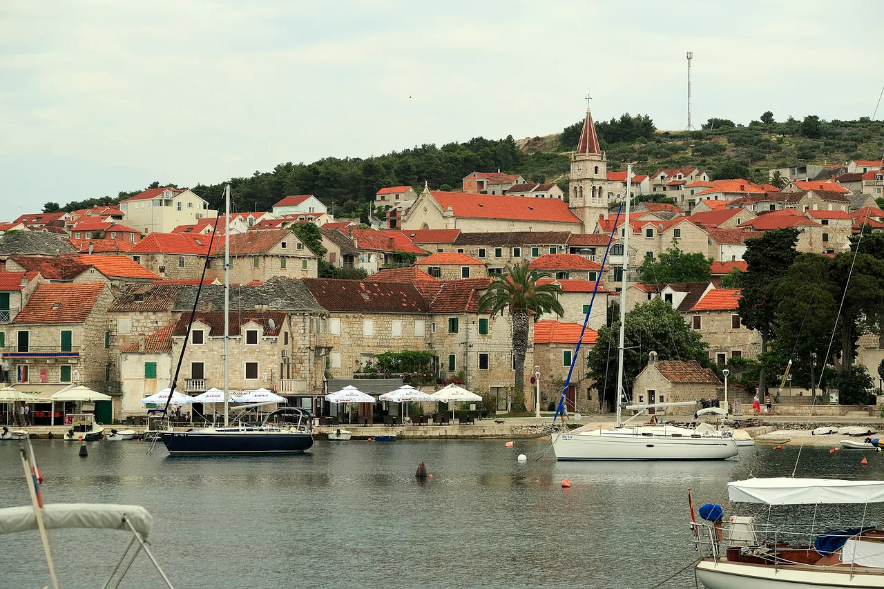 The harbour and old town of Postira